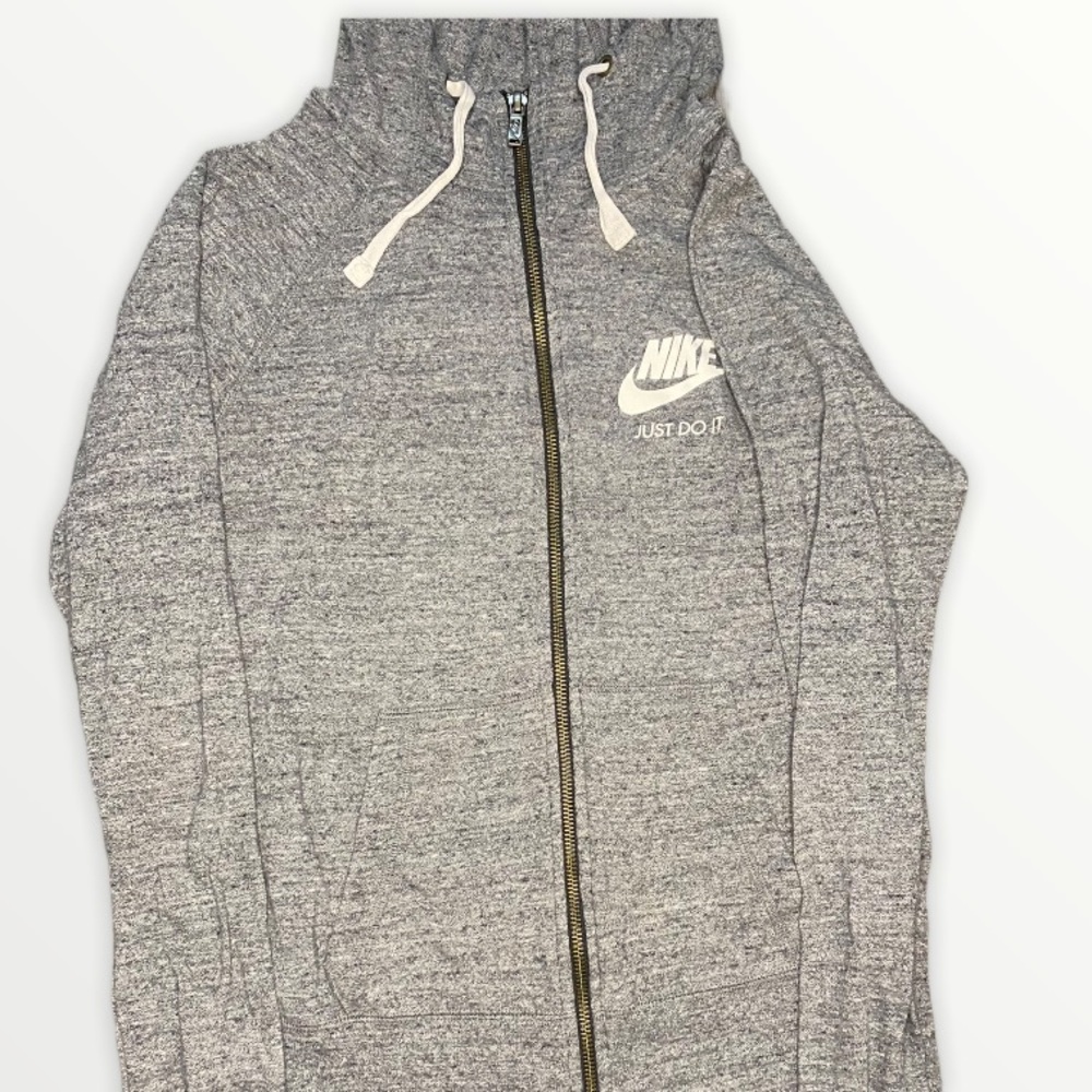 Nike Grey Zip Up Sweater!
